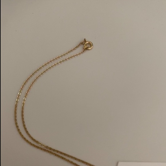 NWT Peach Tree Lane Virginia State Square Pendant Necklace Brass Gold - Picture 4 of 8